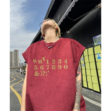 麂皮绒背心坎肩男T恤美式港风潮JB460-特P19控38，男装背心/马甲，电商B370