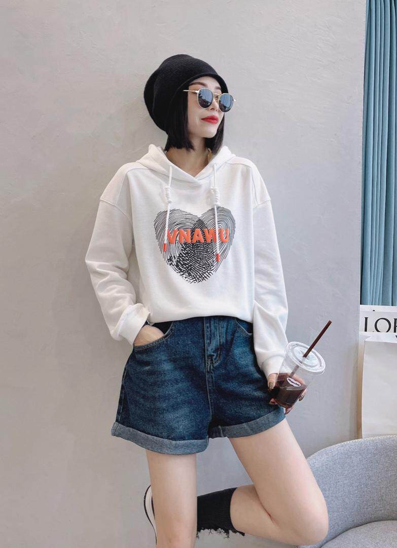 秋季戴帽长袖卫衣，女装卫衣/绒衫，薰衣坊