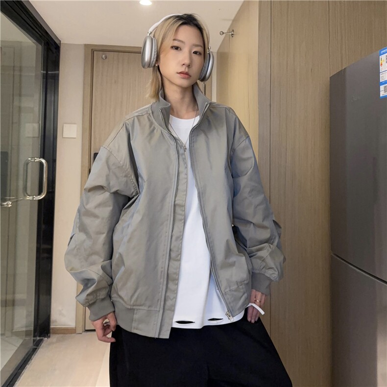 b228-J3163-P75大口袋韩版变色立领双面穿夹克,男装夹克,电商A016 (原B228)