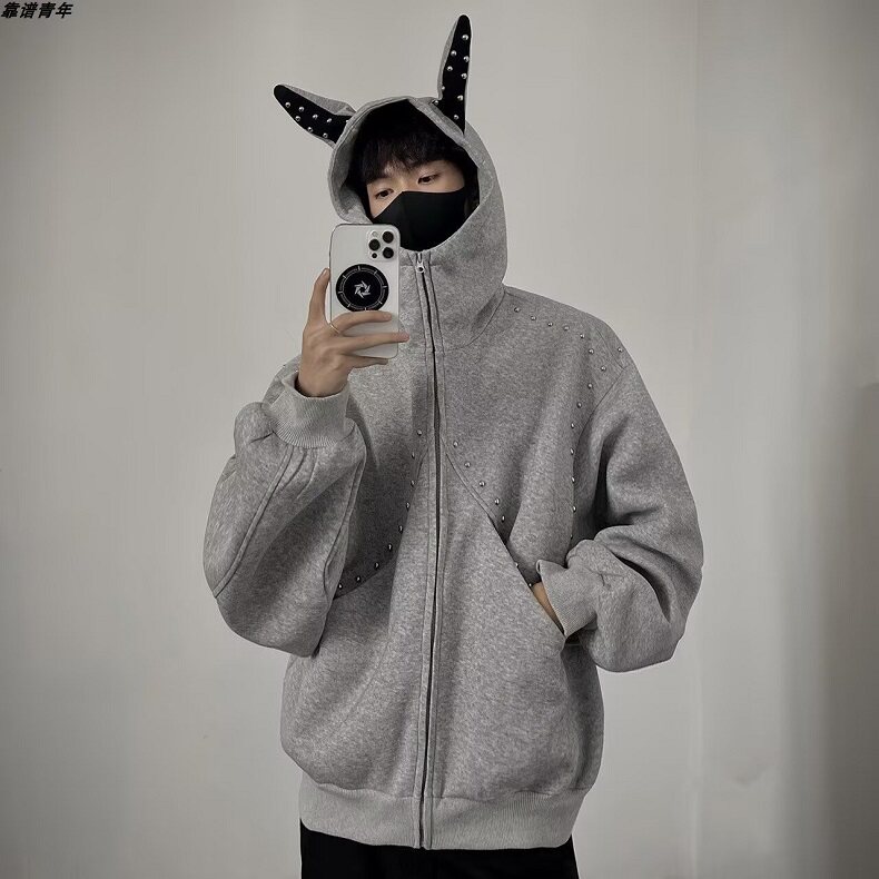 开衫卫衣气质流行慵懒新款文艺原宿简约ins时尚百搭WL10，男装卫衣，星座1116A（原606A-3）