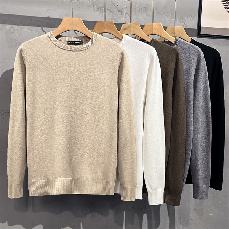 春秋男士圆领保暖内衣外穿上衣单件长袖打底毛衫秋衣纯色1066P45,男装T恤,星座410-2
