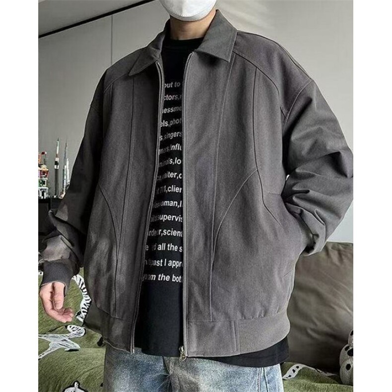 日系百搭男装潮牌简约男士春秋高级感翻领时尚夹克上衣JG1610,男装夹克,星座1116A（原606A-3）