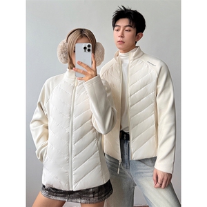 90绒轻薄羽绒服女轻暖拼接纯色健身服瑜伽外套 5D3076-TP85不图片