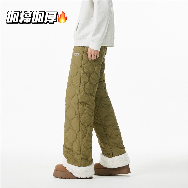 冬季加厚保暖长裤多色情侣百搭葫芦格宽松棉裤B313-K877-p65控88,男装棉裤,电商B313