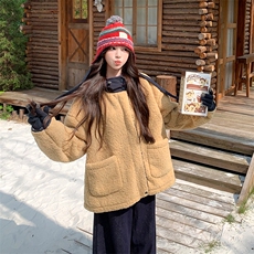 现货羊羔毛外套2C007-183-P205-k308，女装棉衣/棉服，2C007