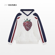 藏青色拼白灰