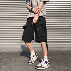 8XL-M特大码肌理感五分裤户外登山裤冲锋裤短裤男DK1502P49控68，男装休闲裤，电商D206-1