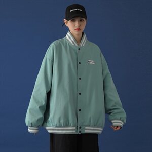 20年秋冬新款中性风棒球服外套 285g100%棉DS-B293-A772-P85控115图片