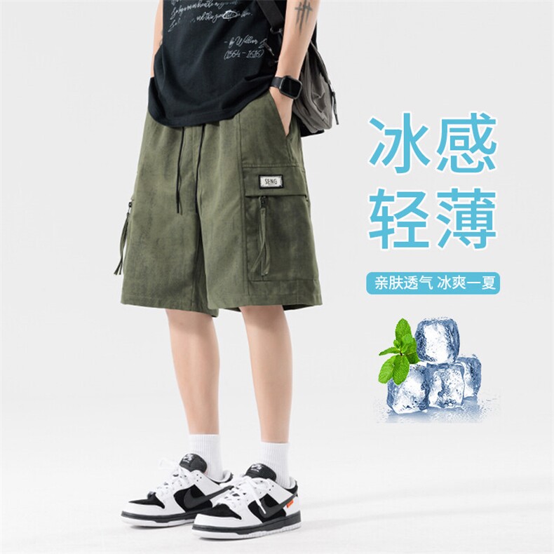 夏季扎染印花脏脏大码工装短裤男五分中裤休闲裤217-2-K198-特P35，男装牛仔裤，星座217-2