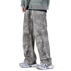 重磅新款工装裤子男士宽松直筒休闲长裤A436-6233G-P105148，男装工装外套，电商A436