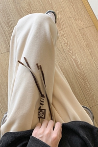 8XL-M 特大码休闲裤男生简约休闲日系宽松直通长裤胖子男K933P40图片