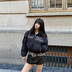 1506-1/M78011/P79美式复古风短款棉服女生翻领时尚，男装棉衣，星座1506-1