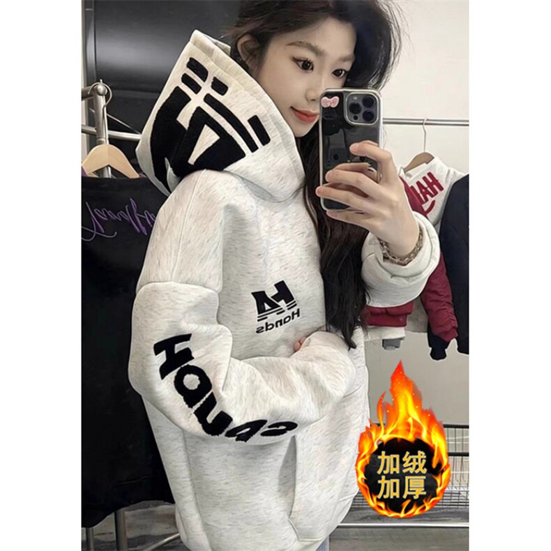 薄款/加绒原版做工休闲刺绣后包领纯棉华棉复合卫衣女W32491，男装卫衣，星座1116A（原606A-3）