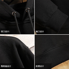 WY2099-P40纯连帽卫衣男大码运动帽衫宽松薄外套砖墙挂拍，男装卫衣，电商A040A