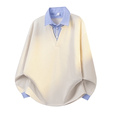 学院风假两件卫衣潮流宽松休闲上衣A161-MT-2603-P48，男装卫衣，电商A161