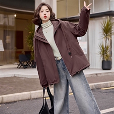 2024冬装新款时尚简约英伦休闲风派克服女装外套，女装短外套，依万里