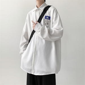 宽松港风长袖衬衫男KD626-P30图片
