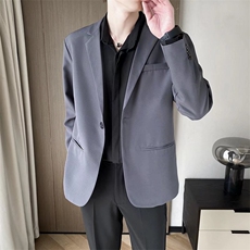 轻熟风西装高级西服外套休闲单西男士职业商务正装帅气Y71-P65，男装西服，星座1116A-2（原606A-1）