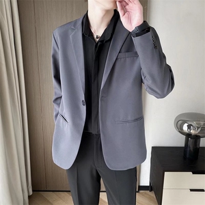 轻熟风西装高级西服外套休闲单西男士职业商务正装帅气Y71-P65图片