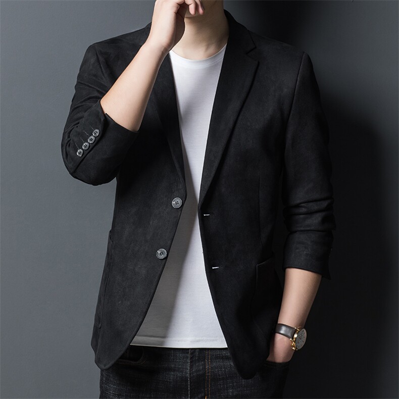 新款春秋季单件西服男商务休闲中年男士2022西装春装单西外套薄款,男装西服,电商B212（原钱塘6029）