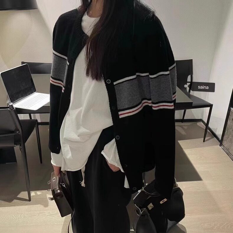 时尚大气简约潮流百搭都市柔软气质这种开衫女图片