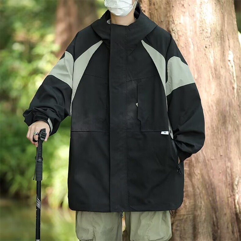 秋季机能撞色冲锋衣外套XZ195P75,男装夹克,星座1116-2