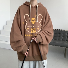 连帽卫衣男大码运动服帽衫外套WY2297-P35加绒款-P40，男装卫衣，电商A040