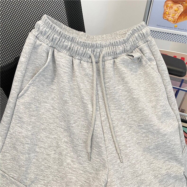 1506-1/KAK811/P49美式复古灰色运动裤卫裤女冬季慵懒垂感宽松男,男装休闲裤,星座1506-1