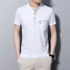 夏季新款男士翻领短袖t恤中年有领男装上衣服休闲POLO衫,男装T恤,电商B212（原钱塘6029）