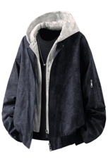 可二开假两件扎染大码M-5XL飞行夹克聚酯纤维JK78093P85控128，男装夹克，星座227-7