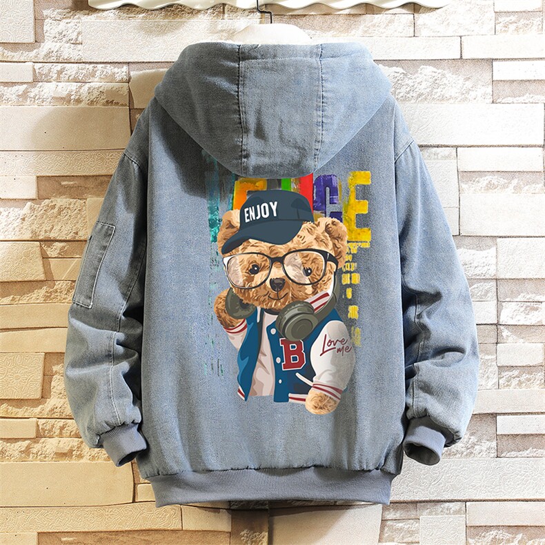 NM53211-P140牛仔外套男大码加厚加绒衣男羊羔毛服男砖墙,男装棉衣,电商A040A