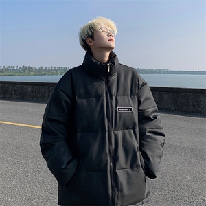 PU皮棉衣男冬季新款港风立领宽松休闲棉服学生面包服MF8603-P85图片