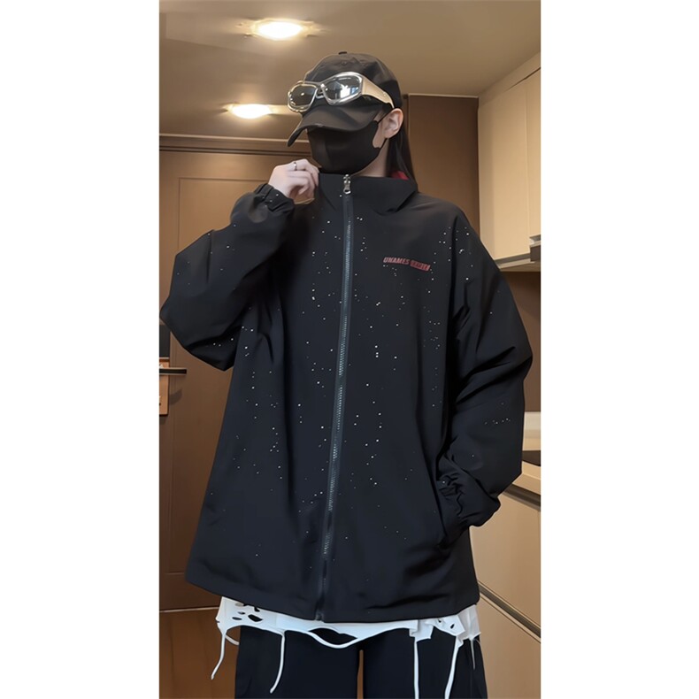 档口切片双面穿满天星夹克外套冲锋衣J6066-P65棉服MY6077-P90,男装夹克,星座1213