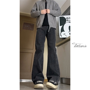 美式水洗微喇牛仔裤男春季复古潮流百搭长裤A166-N558-P50控78图片