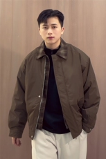 现货美式宽松假两件三防夹棉加厚翻领棉服6106特P85，男装棉衣，星座205-3