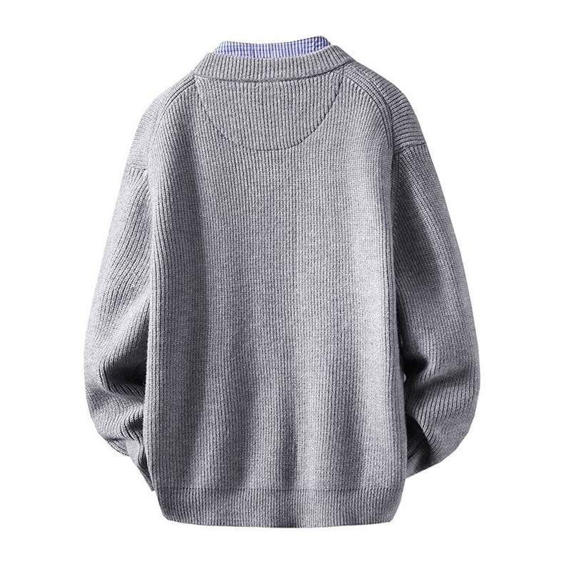 8726-P752025年秋冬新款休闲毛衣男士时尚长袖宽松针织衫上衣,男装针织衫/毛衣,电商A113