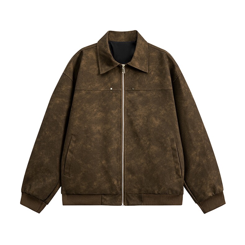 秋季新款皮衣男士粉色情侣款外套棒球服货源稳定高品质主推款，男装皮衣，星座1508-3