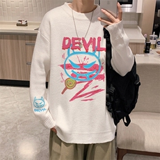 ！2023秋冬新款男士潮牌百搭圆领毛衣加厚潮流针织衫M811P45，男装针织衫/毛衣，电商B220