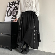 小众山本耀司暗黑摇滚宽松阔腿裙裤男女无性别穿搭休闲裙裤裙子，男装休闲裤，星座909