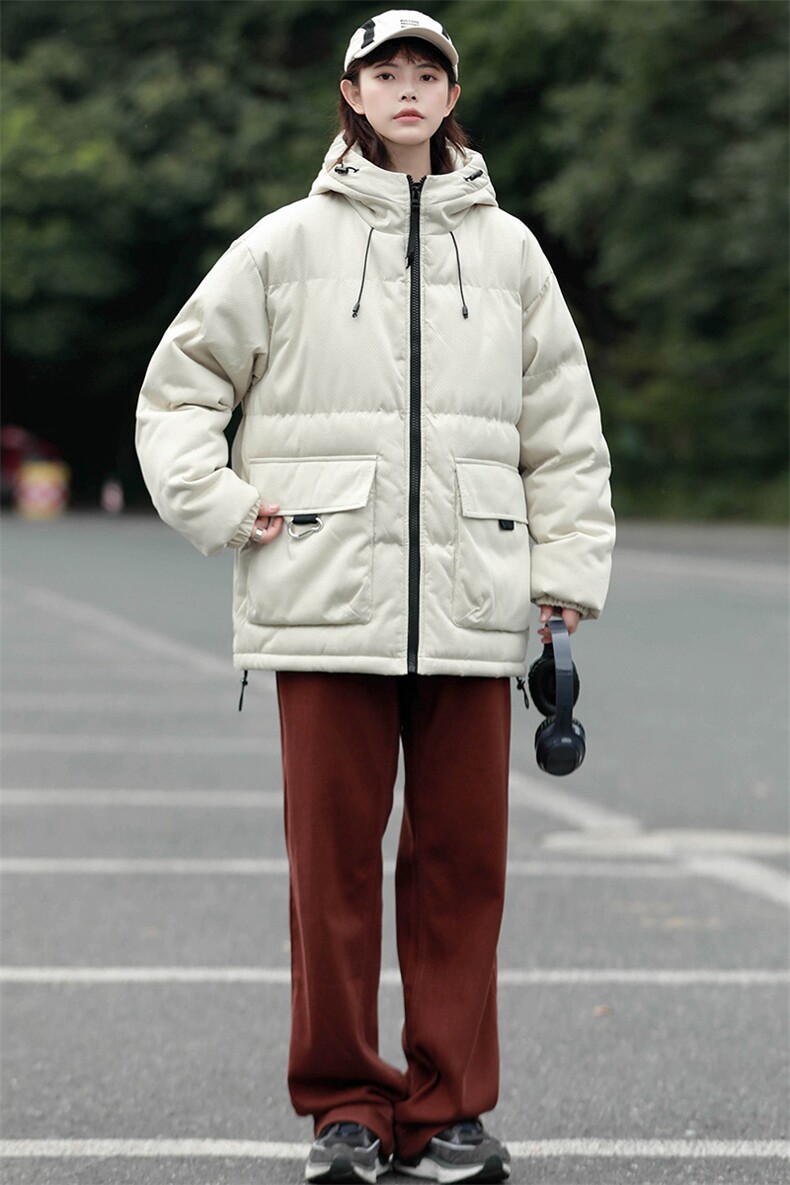 冬上新加棉加厚棉服中性保暖连帽棉衣外套男女8333-P115控价158,男装棉衣,电商A441-1