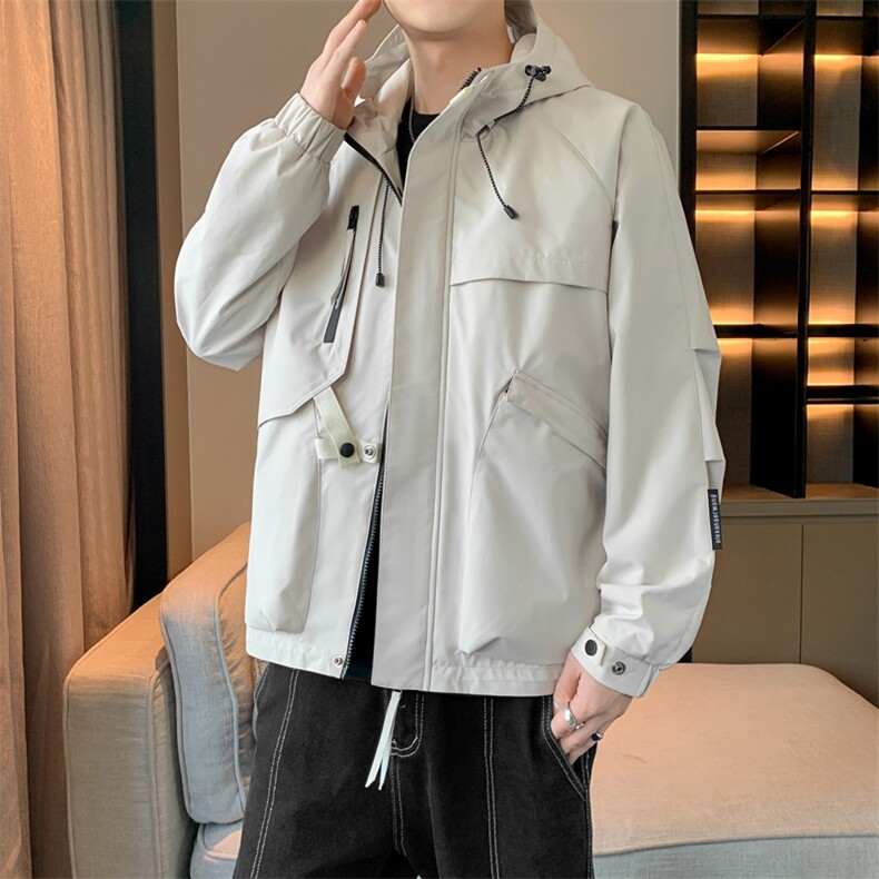 夹克外套男冲锋衣春秋季短款登山男士休闲工装轻户外JK136-P88,男装夹克,星座308B-2