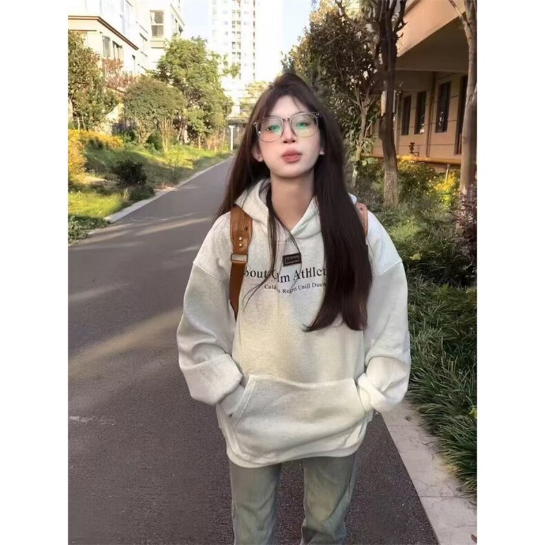男士美式重磅连帽卫衣男秋季打底上衣男女同款情侣装2025新款男装,男装针织衫/毛衣,星座506A