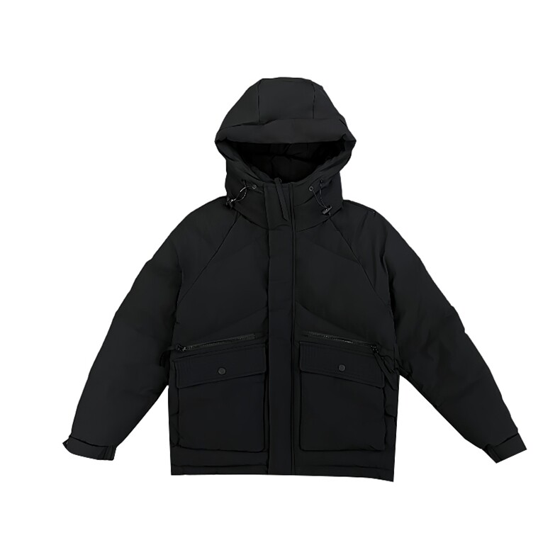 AY75/P138控178冬季社会小伙连帽工装口袋潮牌痞帅棉衣外套男黑首,男装棉衣,星座305B-1
