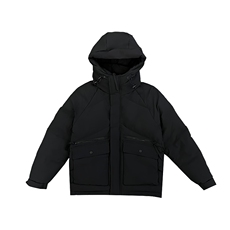 AY75/P138控178冬季社会小伙连帽工装口袋潮牌痞帅棉衣外套男黑首，男装棉衣，星座305B-1
