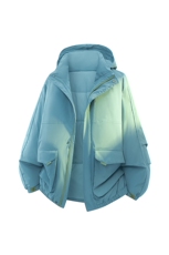 新款冬季大码羽绒棉服棉袄连帽工装韩版宽松外套A436-2533-P98，男装棉衣，电商A436