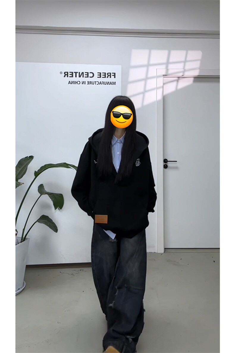 视频截图慎用!图片只做展示大货已到美式大V领连帽卫衣WY78069P68,男装卫衣,星座226-2