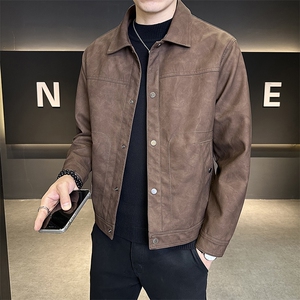 大货加绒加厚皮夹克高级感皮衣外套C317-J5536-P155图片