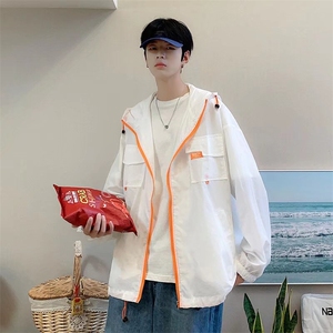 防晒衣夏季薄款连帽皮肤衣服潮牌日系户外防紫外线外套男图片