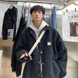 春款灯芯绒外套 多口袋潮牌休闲夹克 M17 P85图片