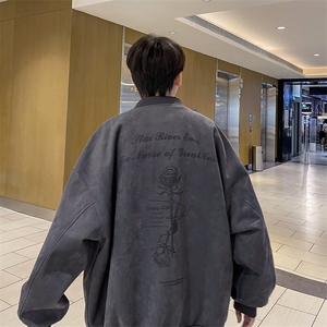 主推 美式高街vibe麂皮绒棒球服外套 XZ609-WT2325-P70-控128图片